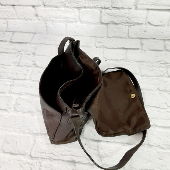 Mila Paoli dark brown leather crossbody bag - Picture 5 of 14